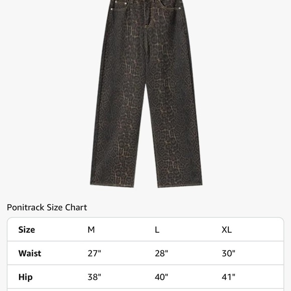 Chic Animal Print Wide-Leg Pants - Picture 3 of 3